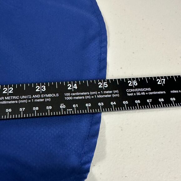 Field & Stream Shirt Women MD Blue Vented Roll Tab Fishing Zip Pocket Short SL - Picture 10 of 11